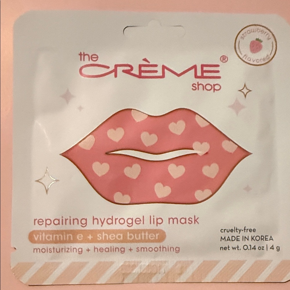 5/$25 The crème shop Repairing Hydrogel Lip Mask - strawberry flavor 🆕